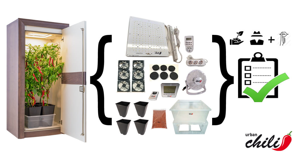 LED Grow box set urban Chili 2021